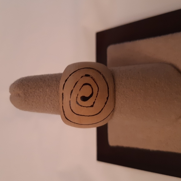 None Jewelry - Wood Natural Unisex Ring